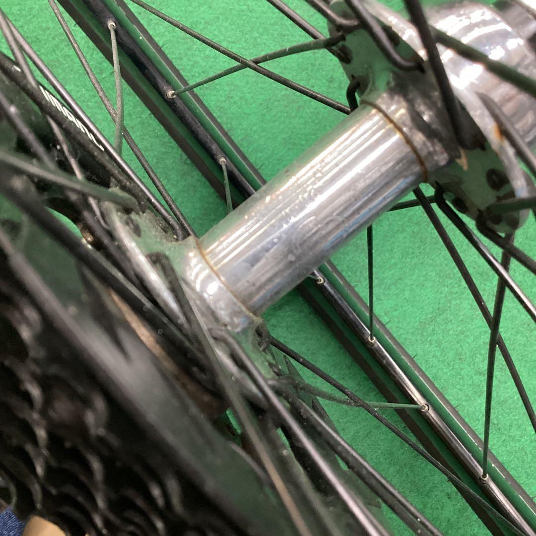 後輪 700x25C タイヤ付 後ホイール 自転車　クイックリリース　外装7段