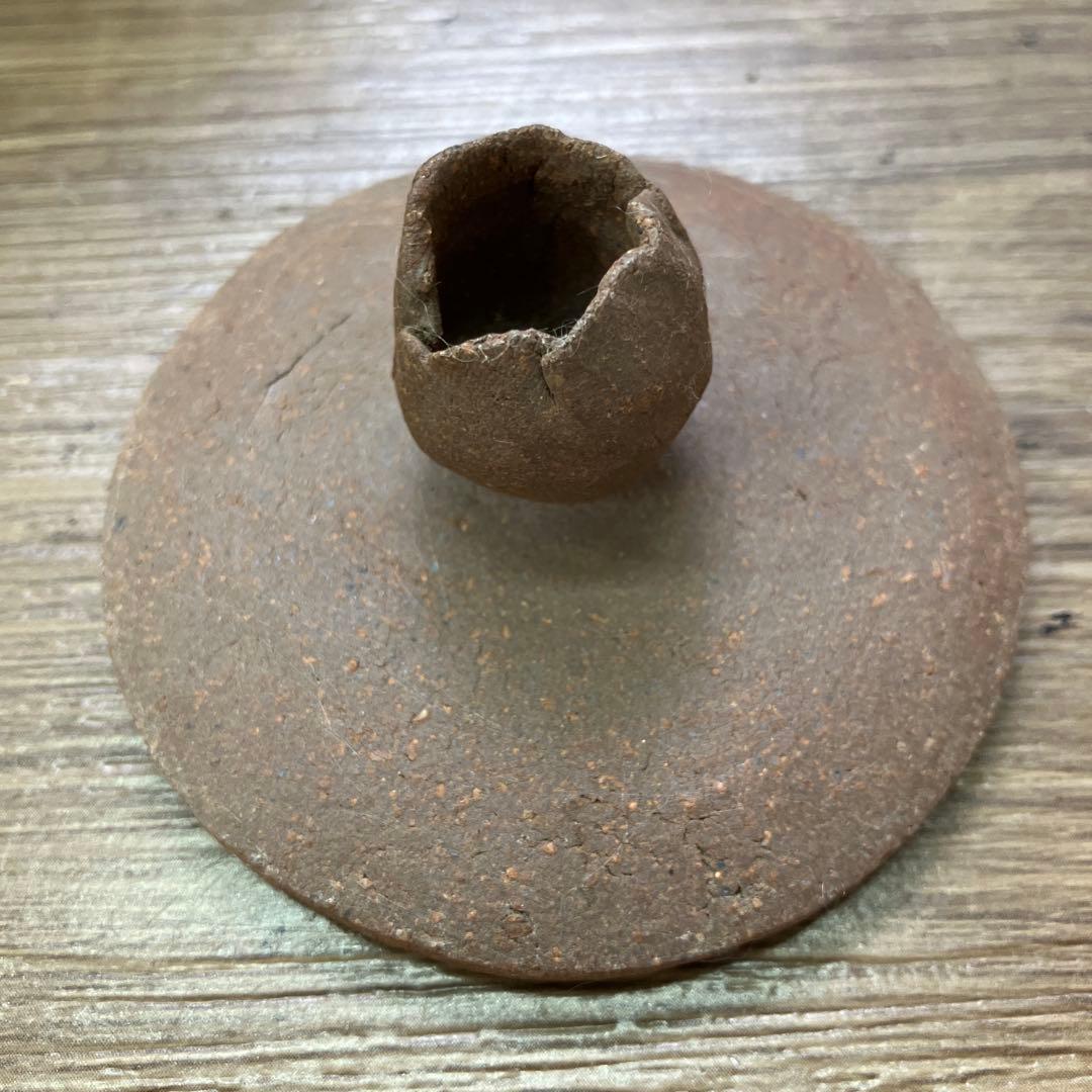 3F 土瓶 急須 持ち手付き 陶器 焼き物 和食器 葡萄柄 素焼き風 レトロ