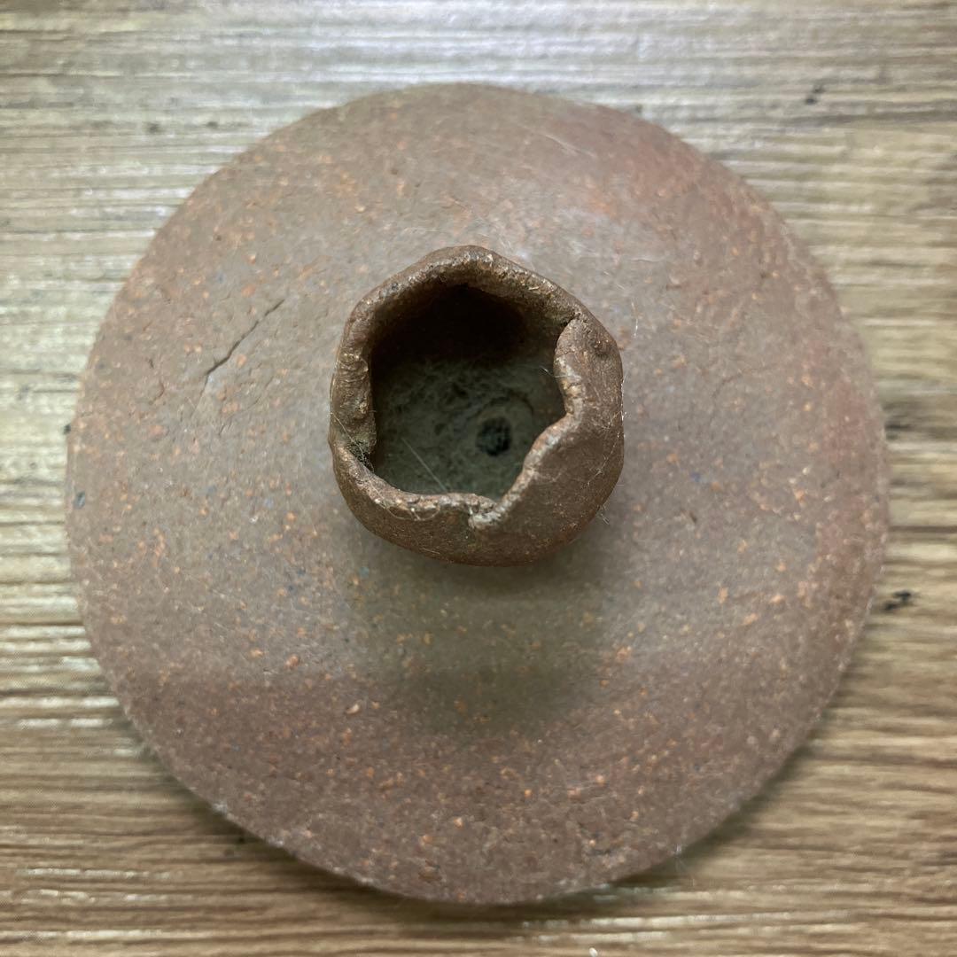 3F 土瓶 急須 持ち手付き 陶器 焼き物 和食器 葡萄柄 素焼き風 レトロ