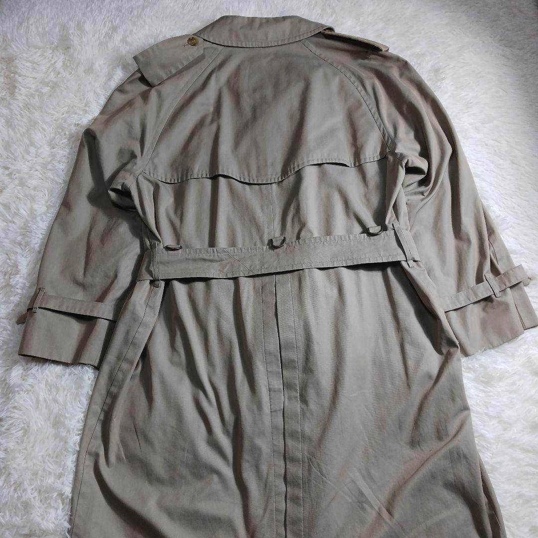 バーバリーズ　トレンチコート　メンズ　ライトグリーン　ノバチェック