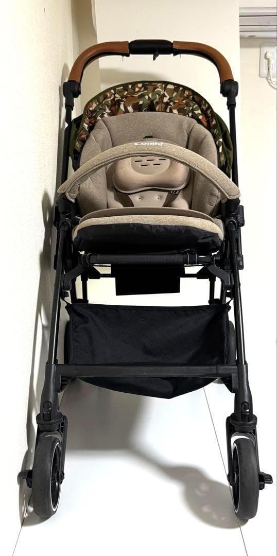 Combiコンビ スゴカル ベビーカー フォレストカーキ 新生児 エッグショック