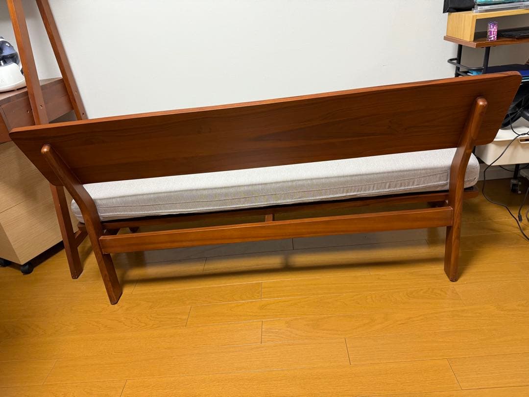 最終値下げ　スキャンチークSCANTEAK 2～2.5人掛けソファ変えカバー付き