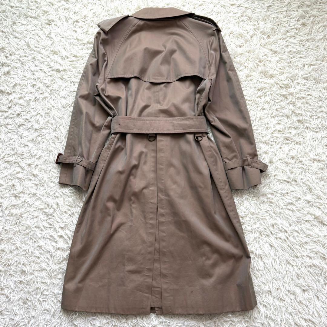 美品 バーバリー トレンチコート ロングコート ベージュ ノバチェック ベルト