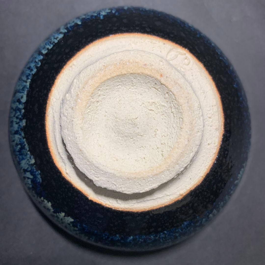 清水保孝 窯変 天目釉 茶碗 共箱 共布 茶道具 父 人間国宝 清水卯一