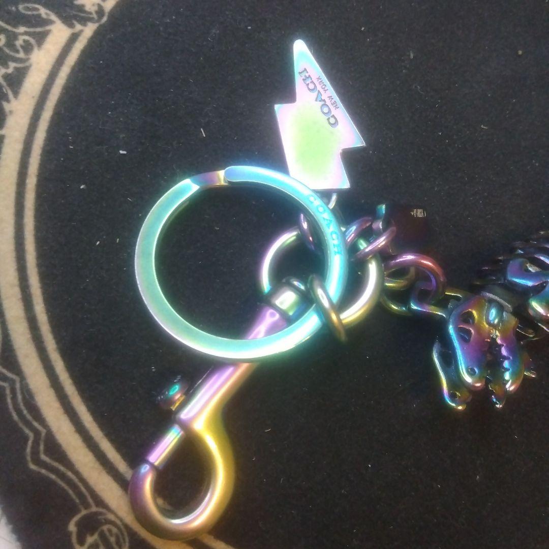 コーチ　レインボーメタリック　レキシー　立体　キーホルダー【美品、希少？】