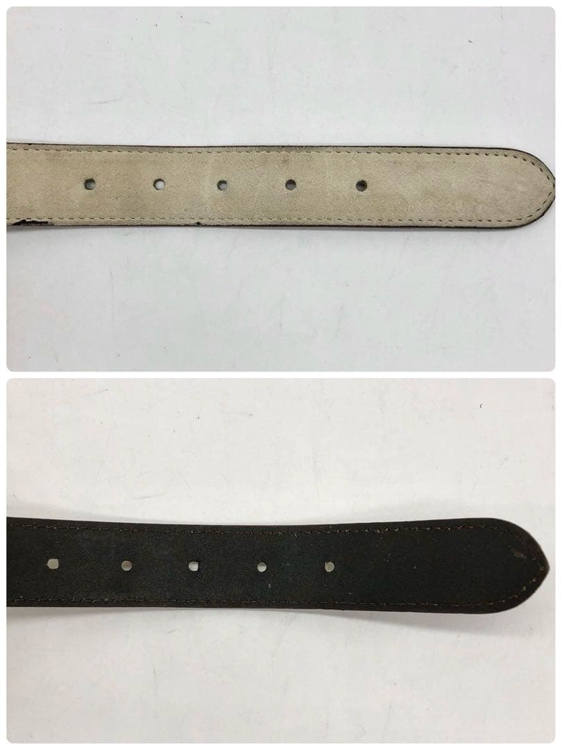 【美品】ヴェルサーチ ベルト メデューサ スウェード ベージュ ゴールド 95