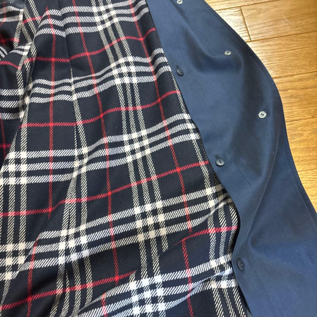 バーバリーBURBERRY ステンカラーコート トレンチコート ネイビー