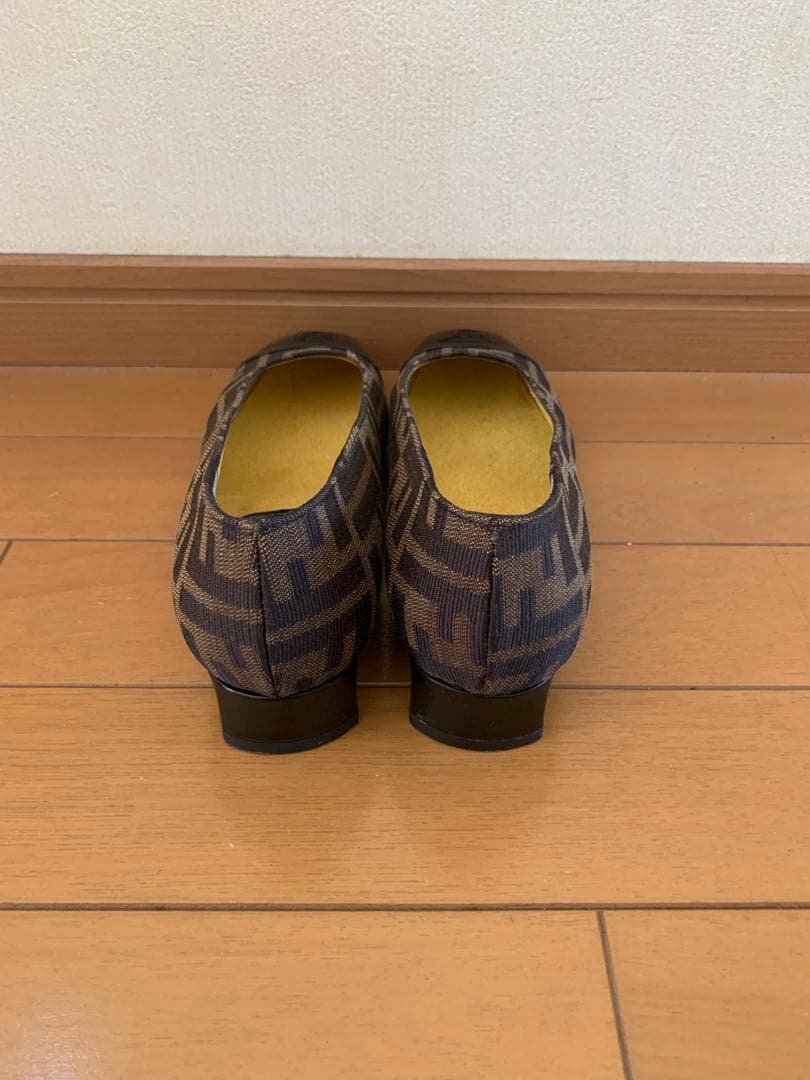 美品✨　フェンディ　ズッカ柄　パンプス　ヒール　37→24cm