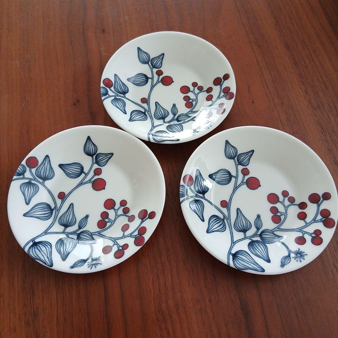 ARABIA フロストベリー プレート11.5cm 3枚セット