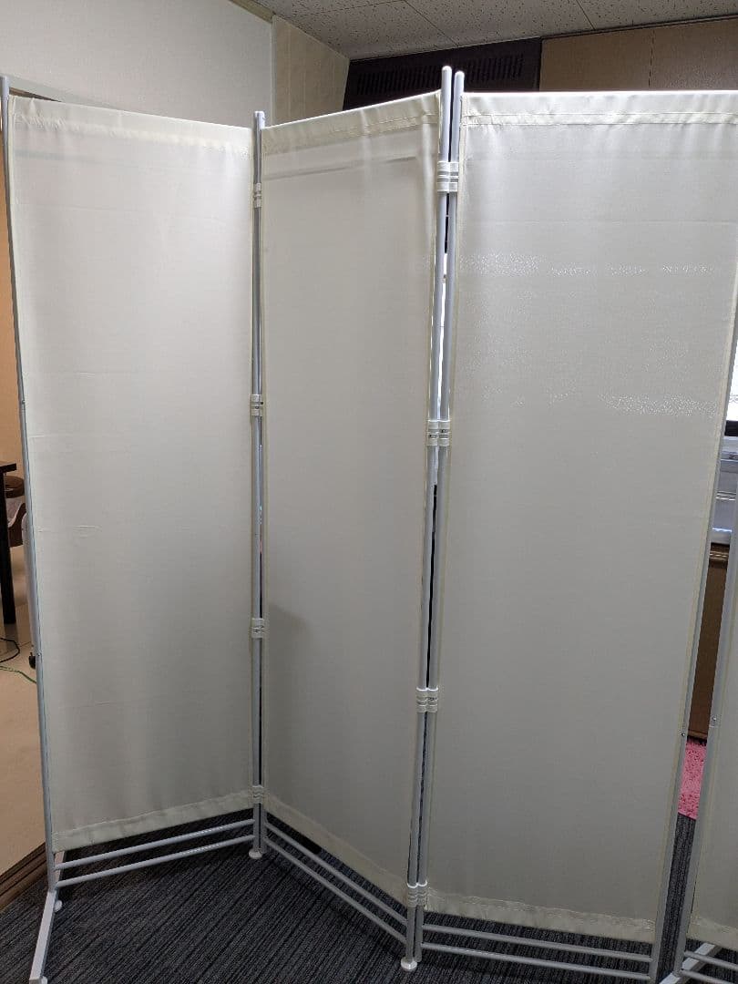 折りたたみパーテーション (白６連)