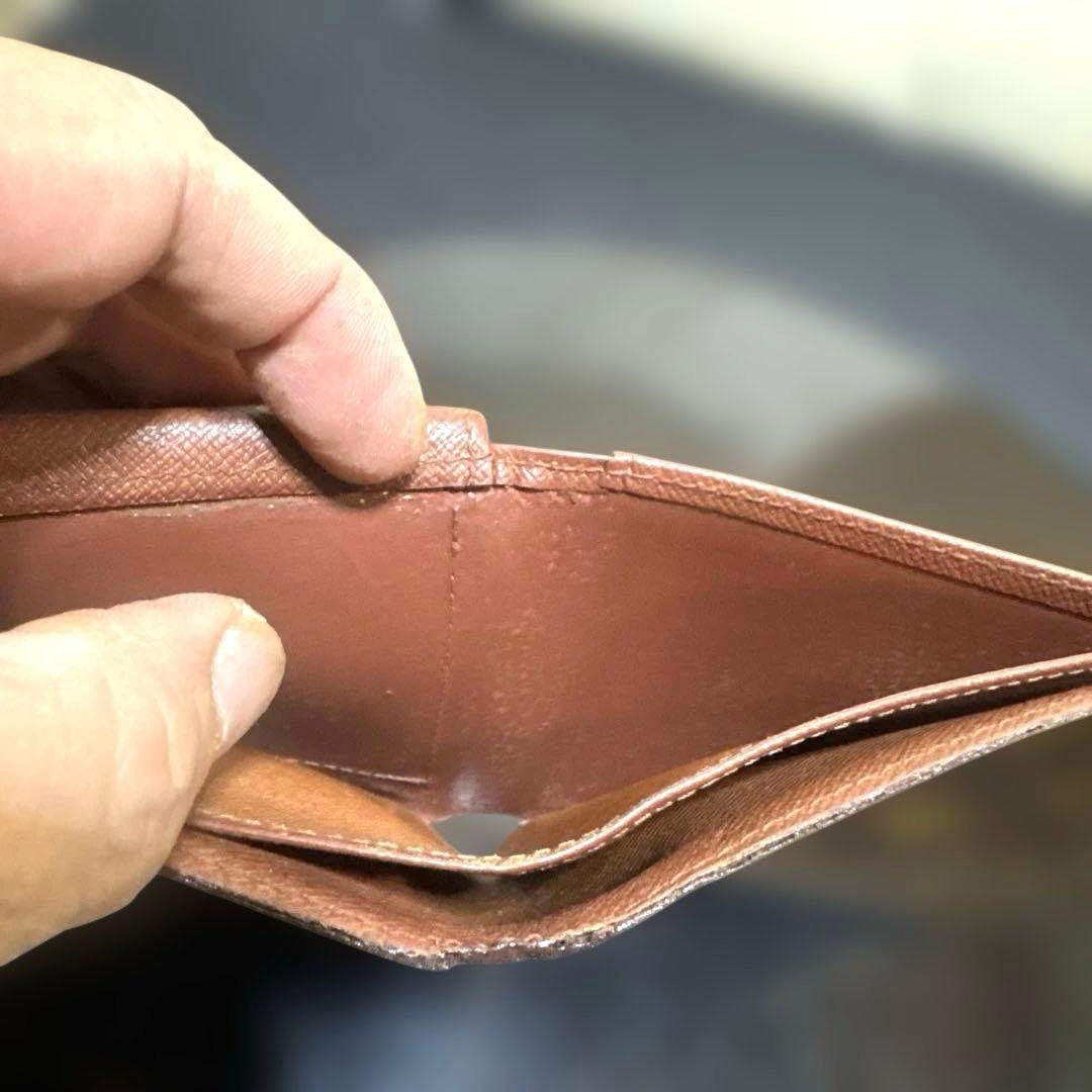 ⑨☆在庫SALE/優良品☆モノグラム♪マルコ☆2つ折り財布★ポケットあり