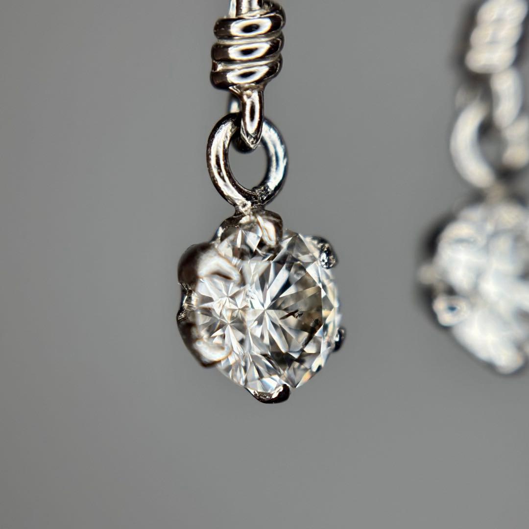 『専用です』天然ダイヤモンド アメリカンピアス 計0.30ct PT900