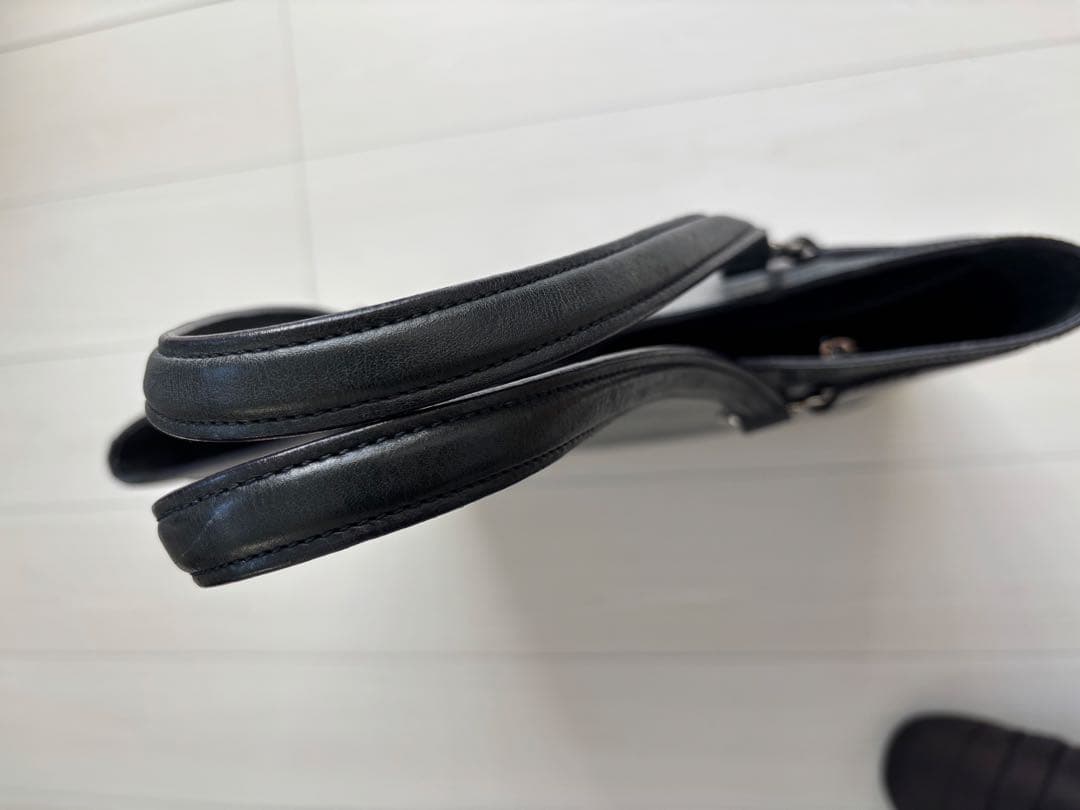 ソメスサドル somes スクエア トートバッグ SQ-01 ネイビー レザー