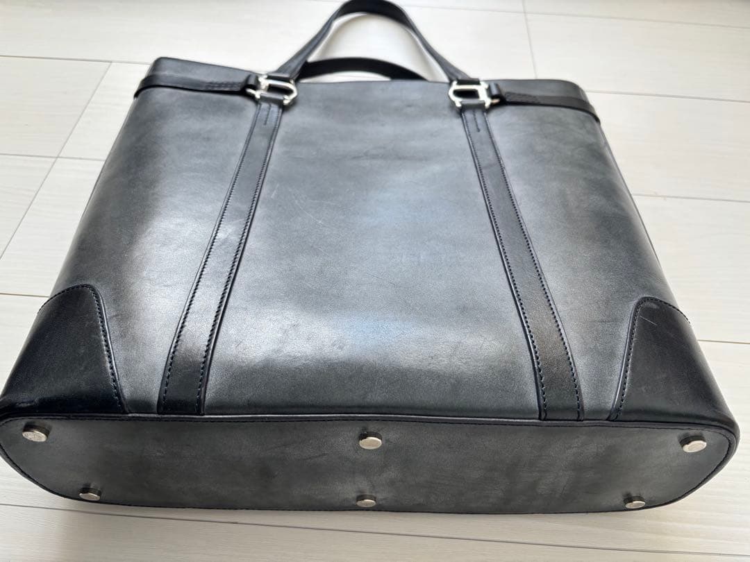 ソメスサドル somes スクエア トートバッグ SQ-01 ネイビー レザー