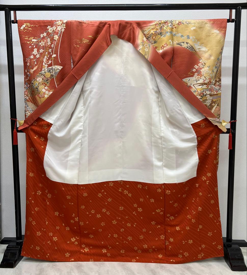 振り袖　フルセット　別誂長襦袢　成人式　金彩加工　刺繍入り　結婚式　737