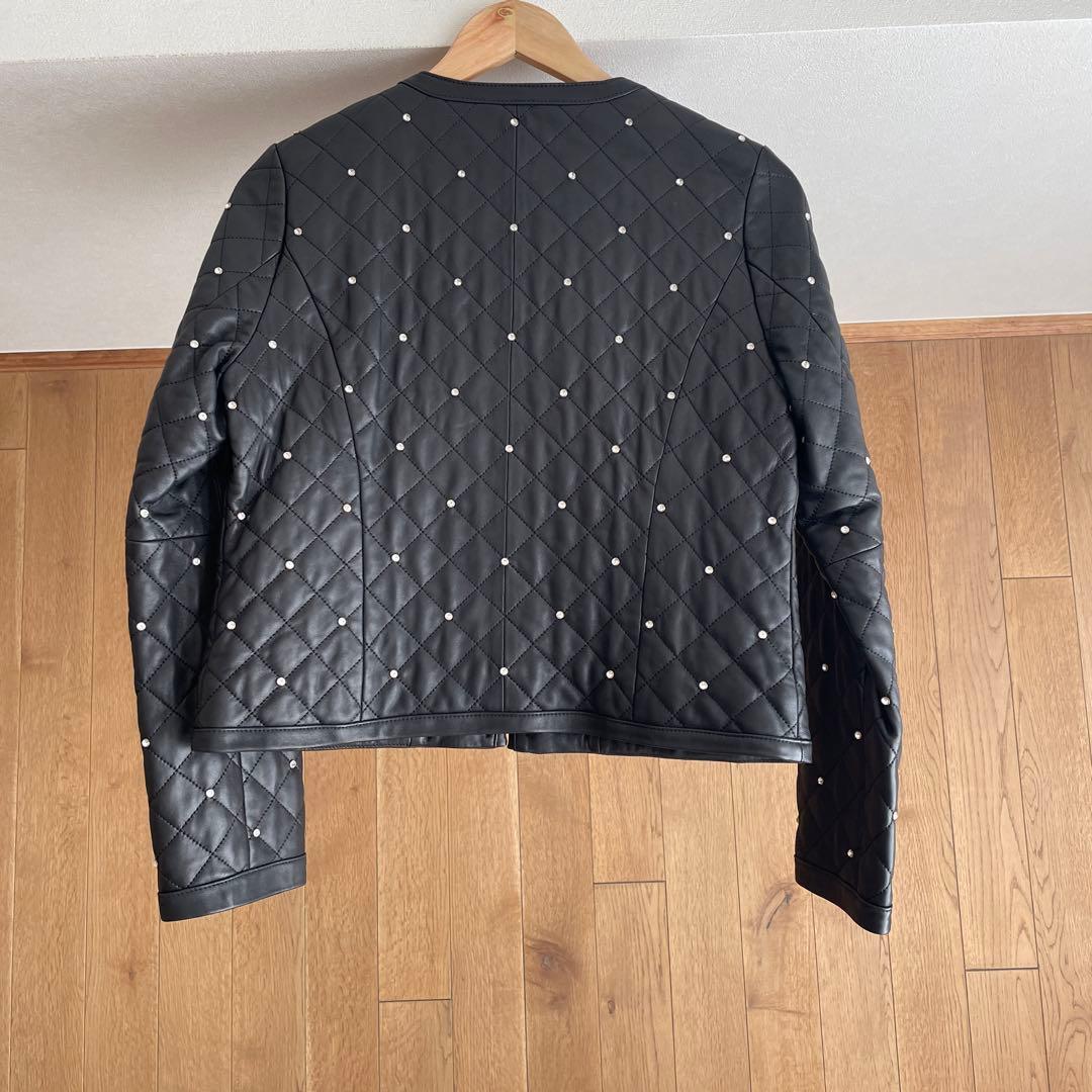 グレースコンチネンタル　キルティングスタッズジャケット ¥85,800
