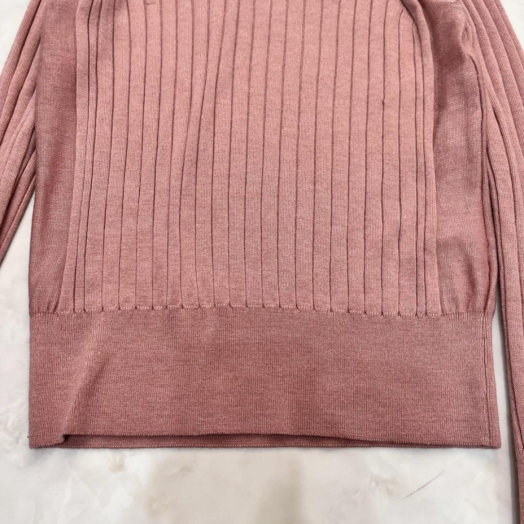 【新品】SLOANE 18Gワイドリブ　エクストラメリノ　シルク 薄手 M