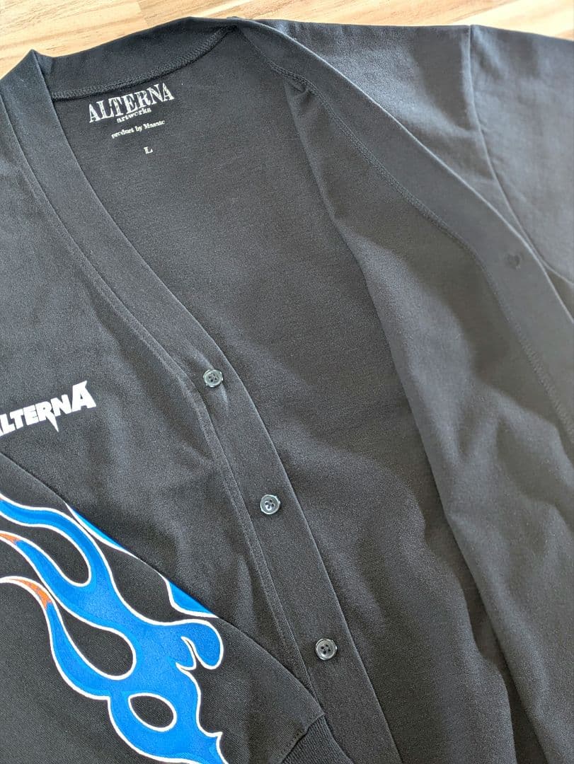 ALTERNA ファイヤーパターン カーディガン