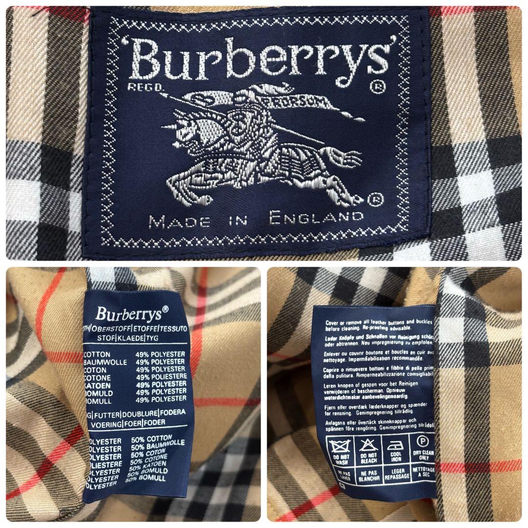 バーバリー[着丈124cm 付属品完備]トレンチコート ノバチェック Lサイズ