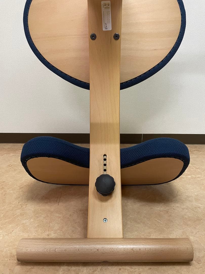 バランスラボ バランスチェア 姿勢矯正 エルゴノミクス 青色 木製