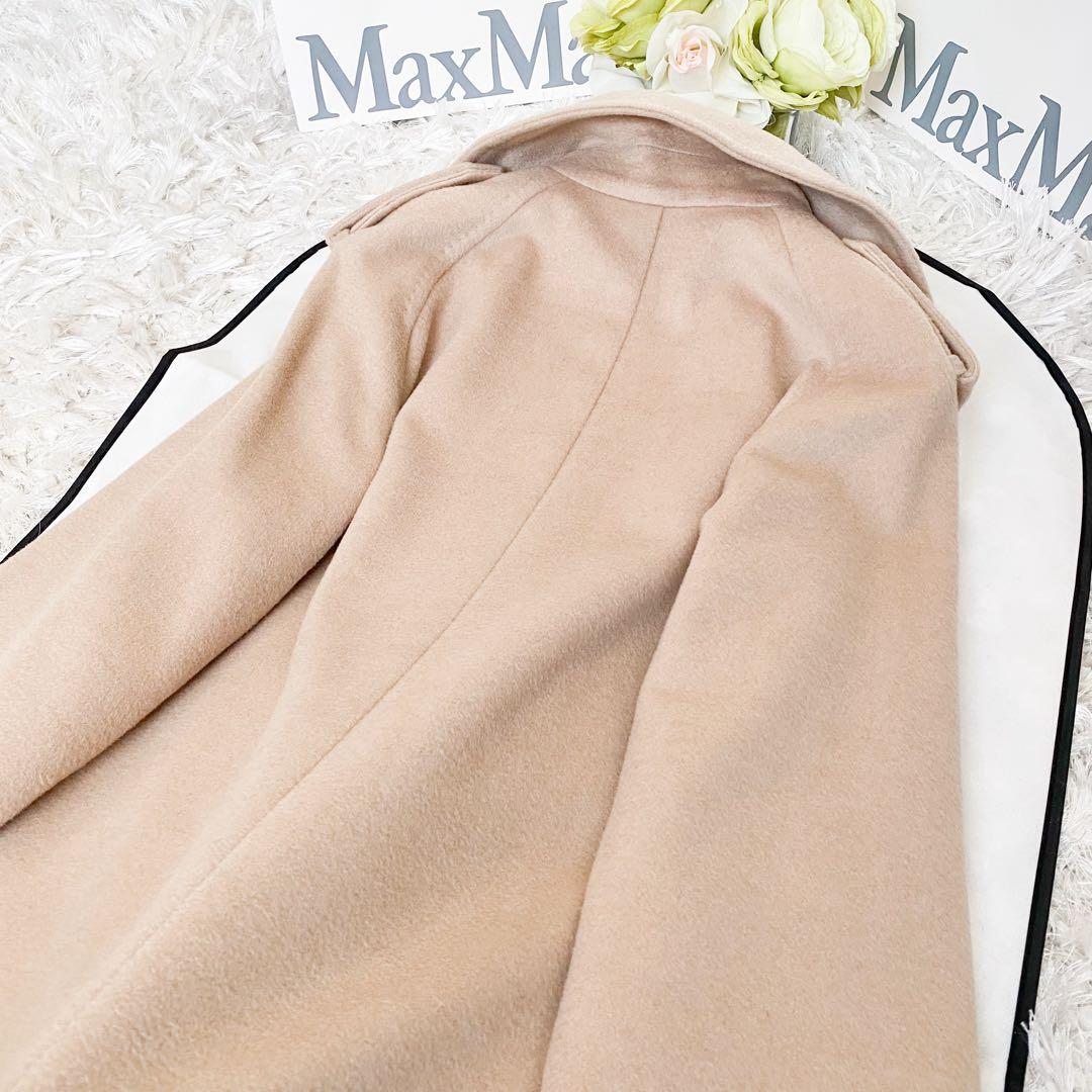 ★美品★MaxMara マックスマーラ 白タグ キャメル ロングコート★