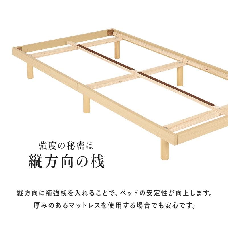 ロースタイルモダンシングルベッド ブラック[8341]
