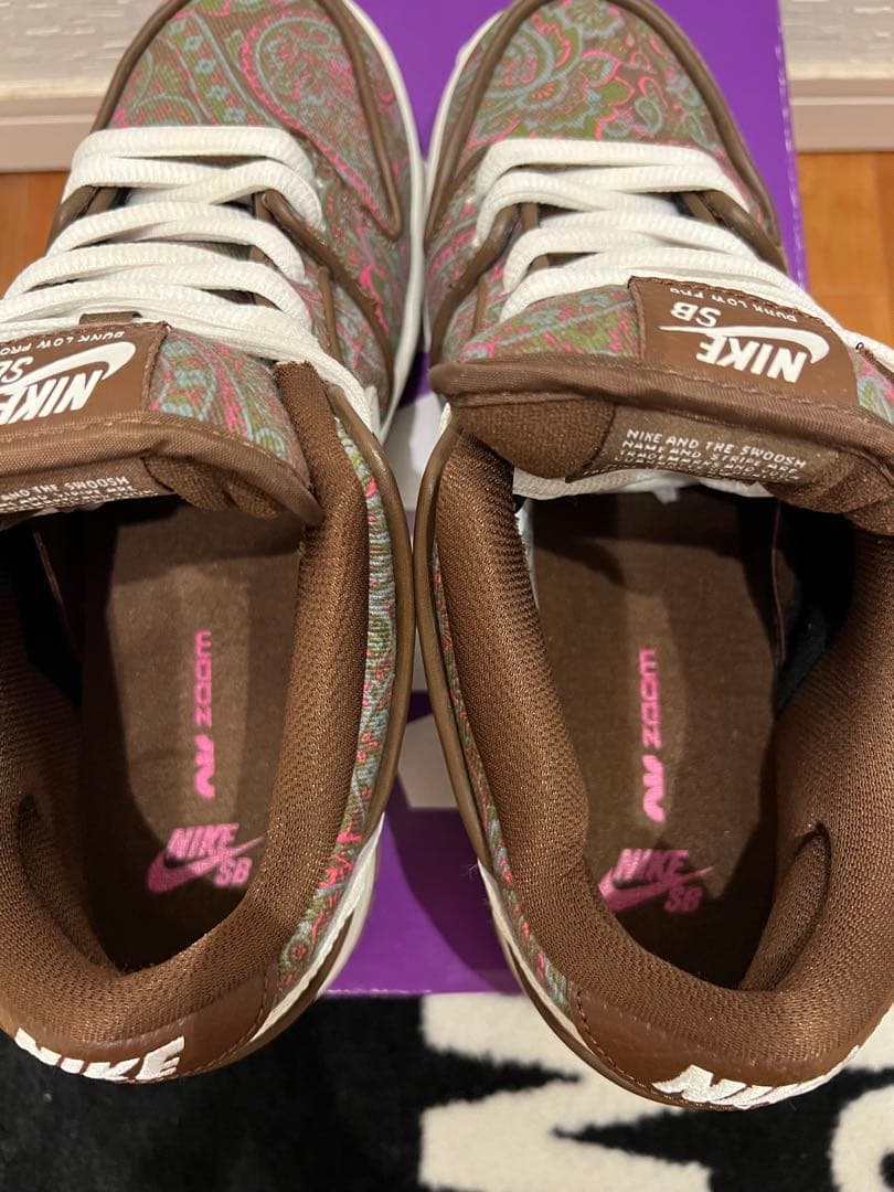_aka.4iy_ Nike Dunk Low Pro SB ペイズリー柄