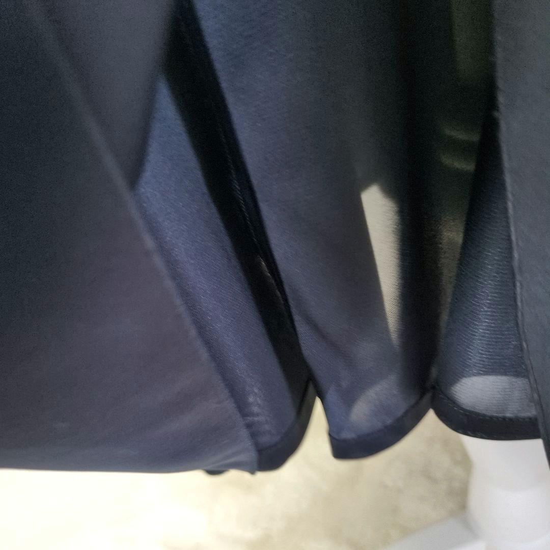 フォクシー FOXEY 黒 リボン付きドレープワンピース タグ付き