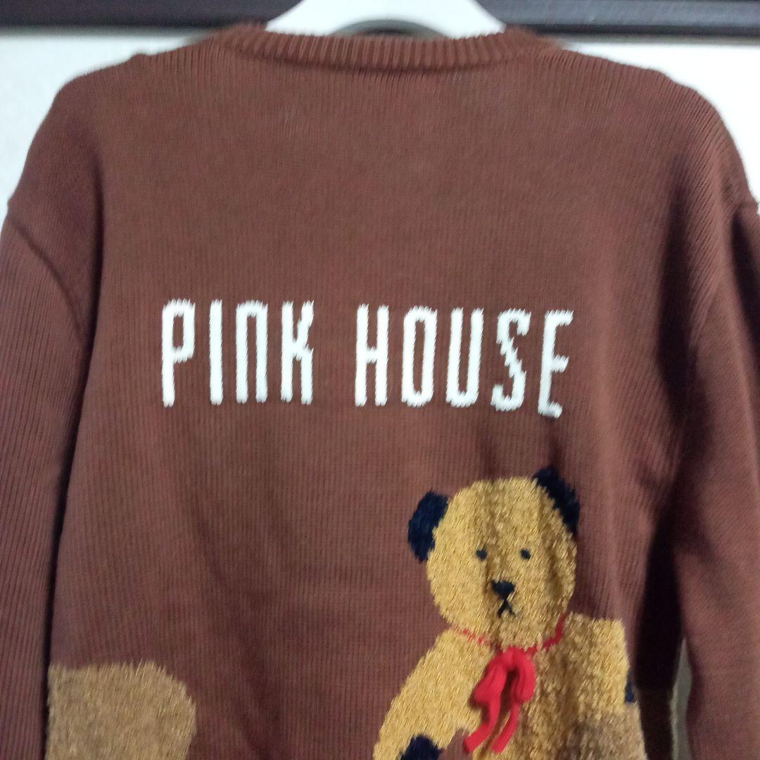 みみ樣♡ピンクハウス くまのモチーフ ブラウン ニットセーター ゆったり