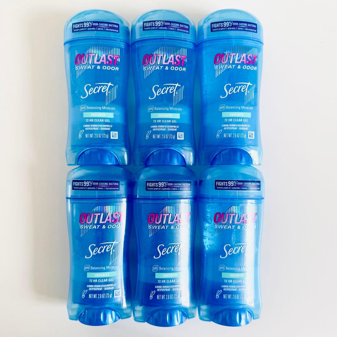 最安値！シークレット アウトラスト　無香料　73g 6本
