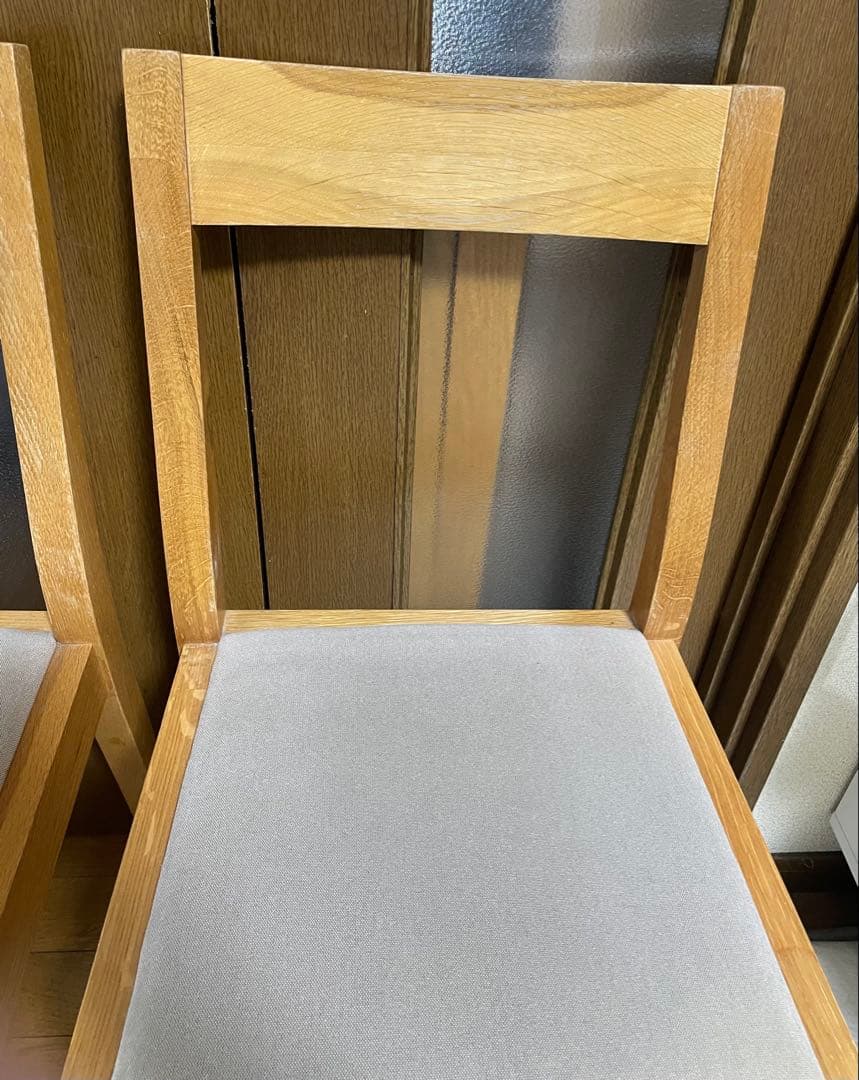 無印良品　オーク材　ダイニングチェア　2脚セット