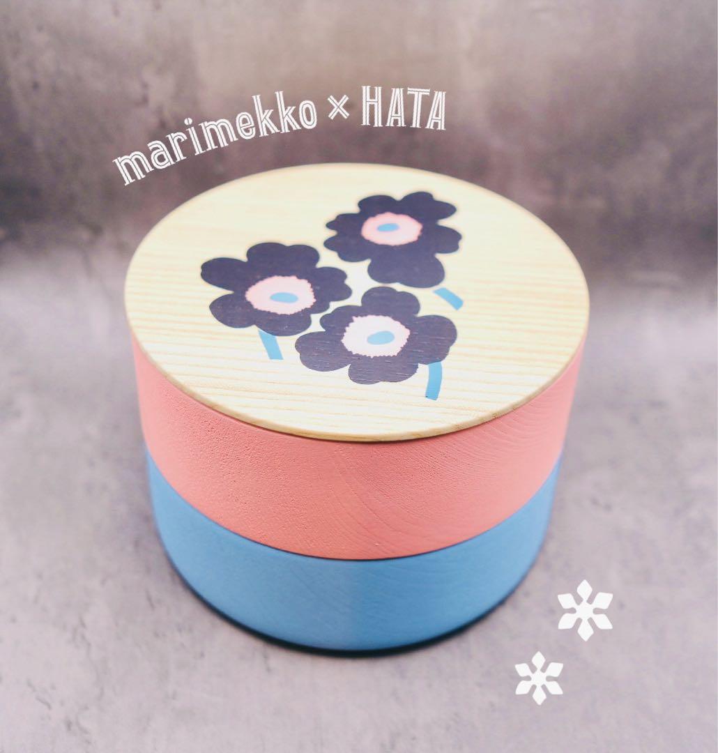 ✨希少✨新品未使用✨marimekko × 畑漆器 ウッドボックス ウニッコ