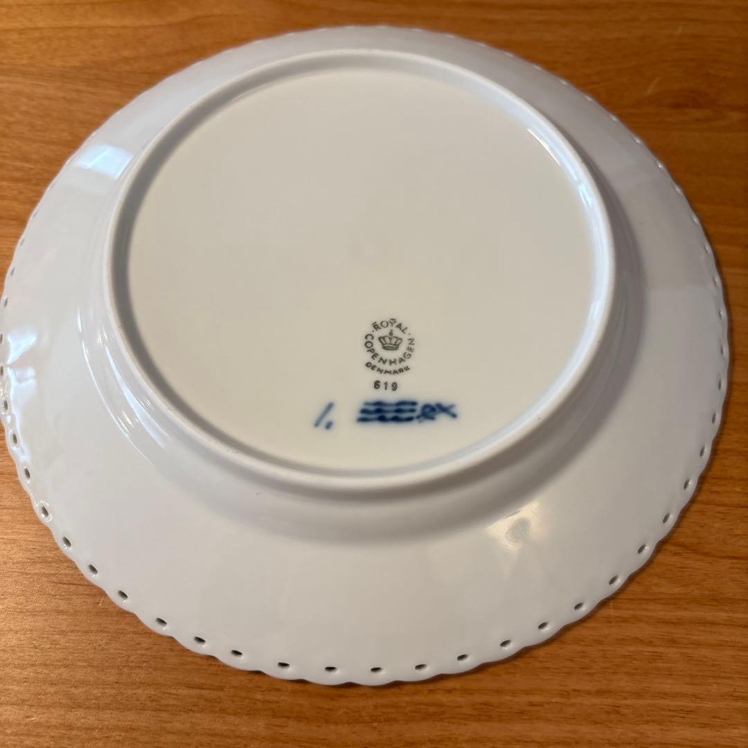 ロイヤルコペンハーゲン ブルーフルーテッドハーフレース 619 5枚セット