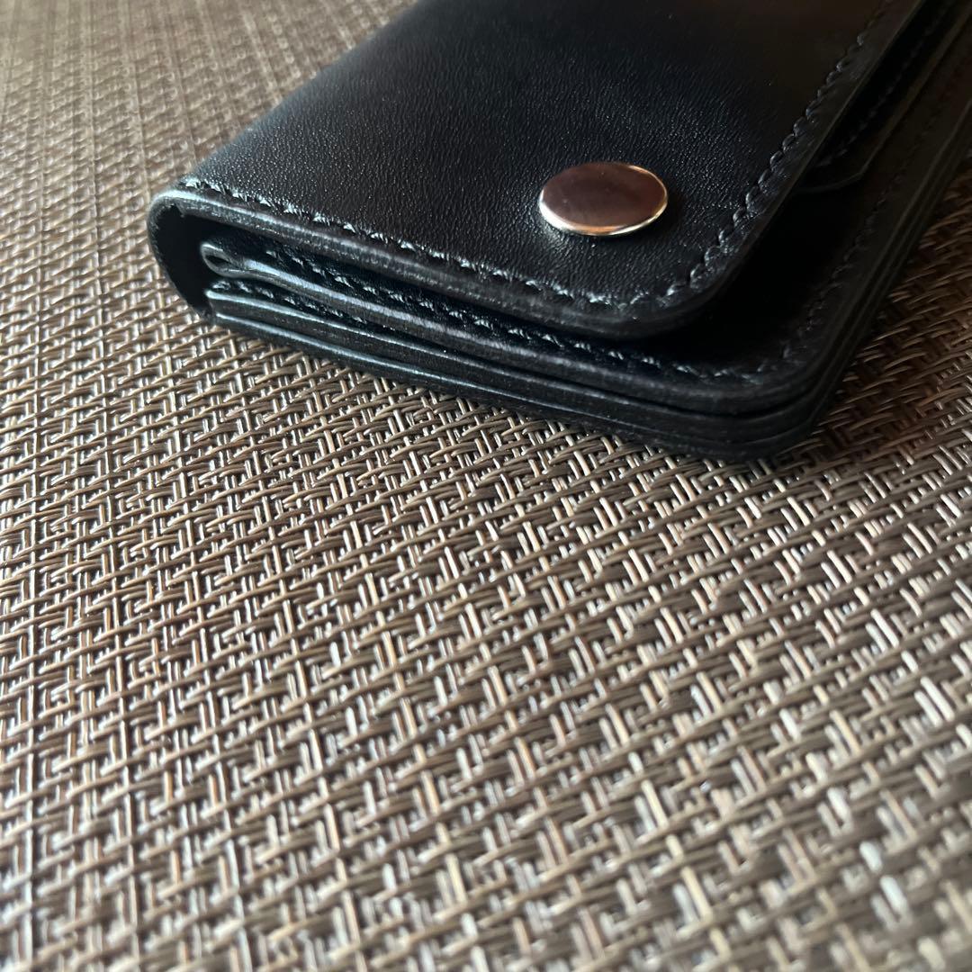 MARYAMホースフロントロングトラッカーウォレット芯通し ニッケル