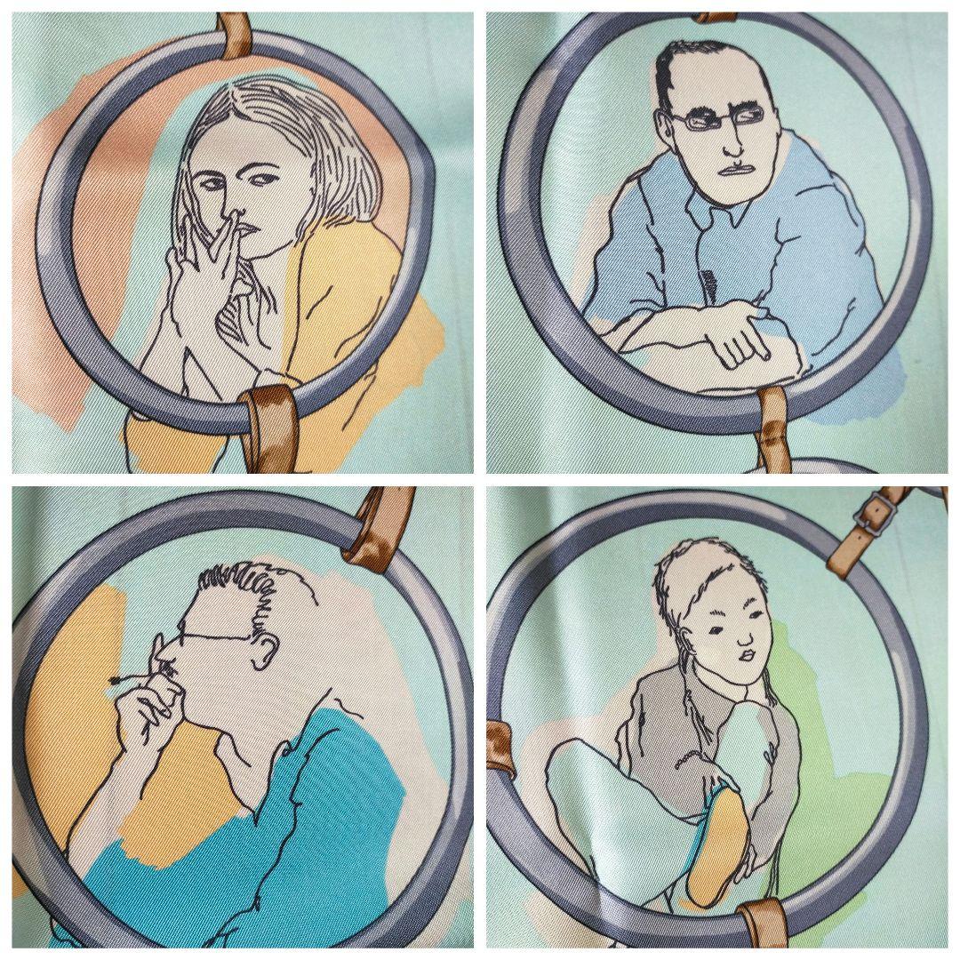 ☘️希少☘️ HERMES カレ90　LES PARISIENS パリの人々