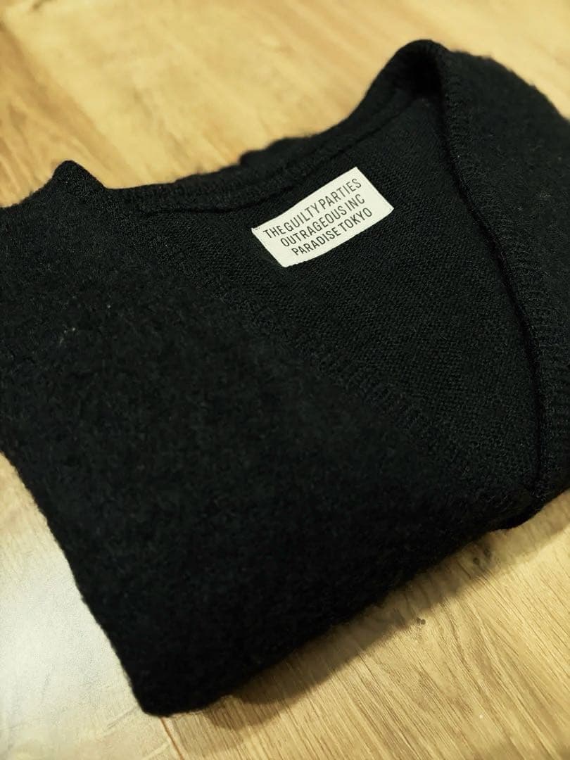 専用WACKO MARIA MOHAIR CARDIGAN BLACK