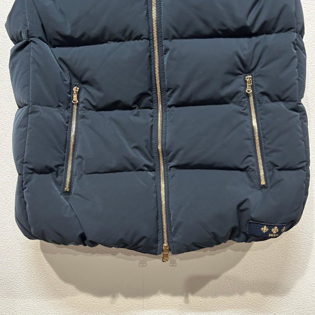 【極美品】タトラス　TATORAS ネイビー ダウンベスト フード付き 03