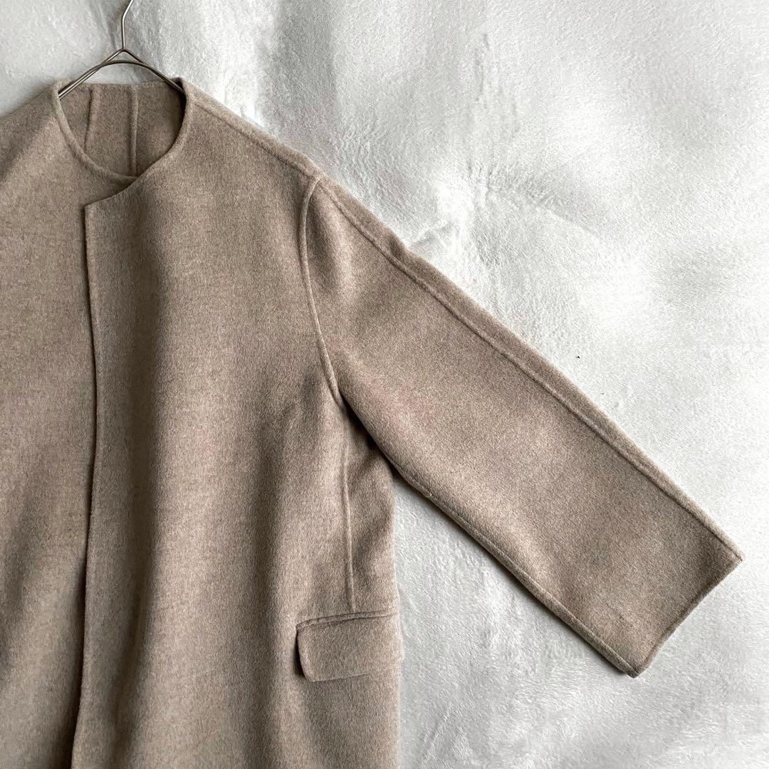 【ほぼ未使用✨】Plage ハミルトンノーカラーコート　定価5.7万　冬活躍　M