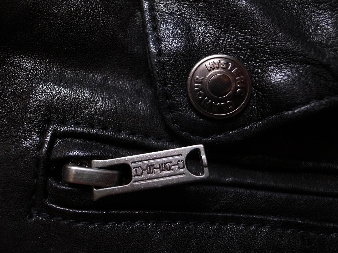 HYSTERIC GLAMOUR スタッズ レザー シングルライダースジャケット