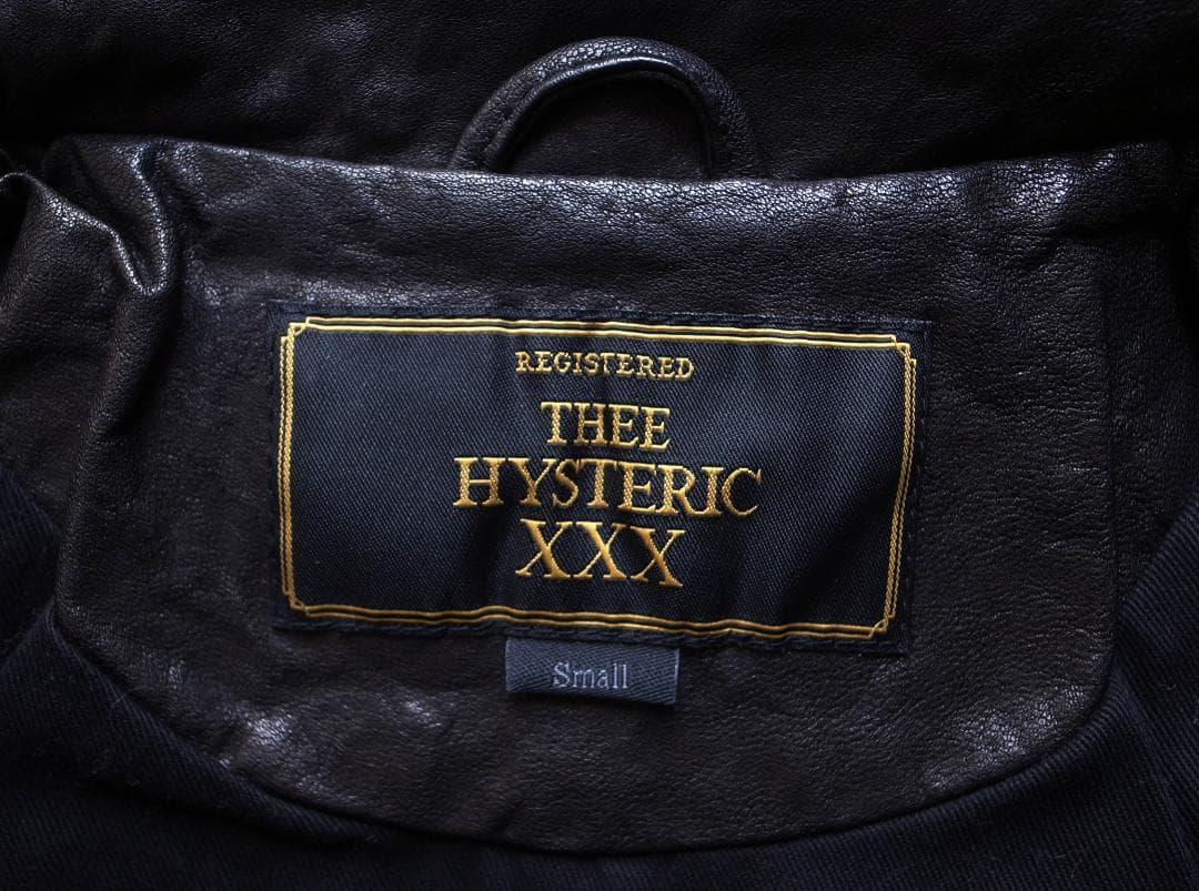 HYSTERIC GLAMOUR スタッズ レザー シングルライダースジャケット