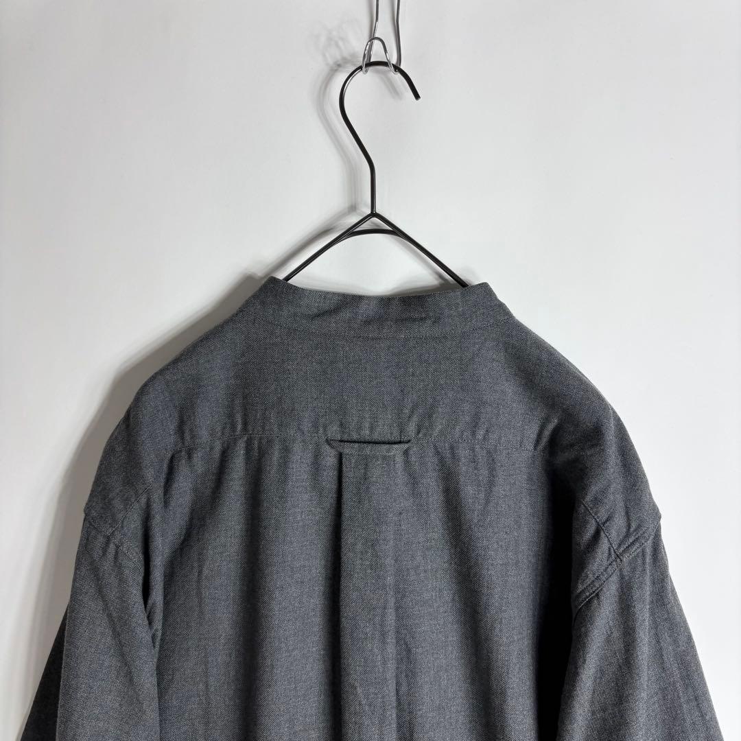【未使用 タグ付き】A VONTADE コットンネル バンドカラー シャツ