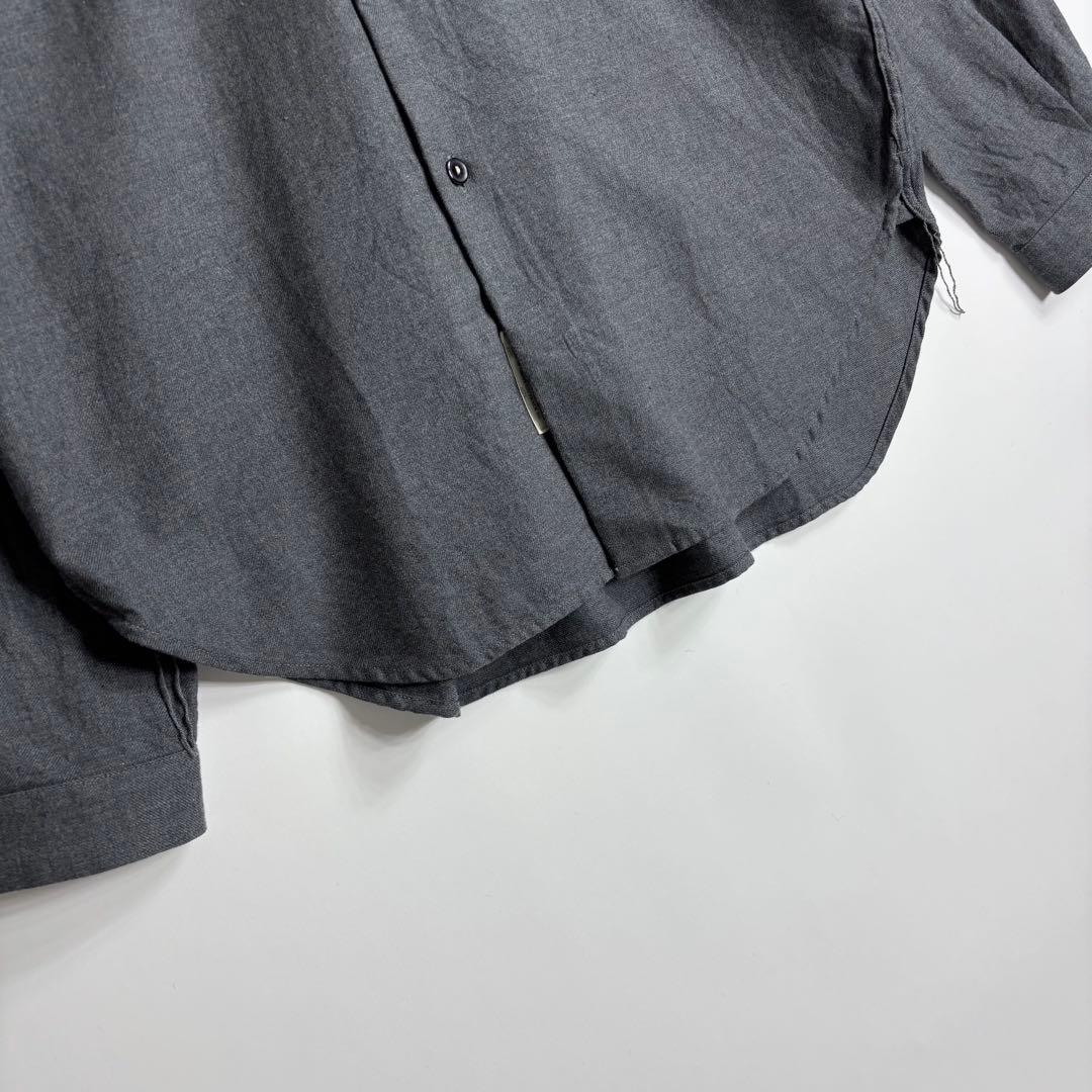 【未使用 タグ付き】A VONTADE コットンネル バンドカラー シャツ