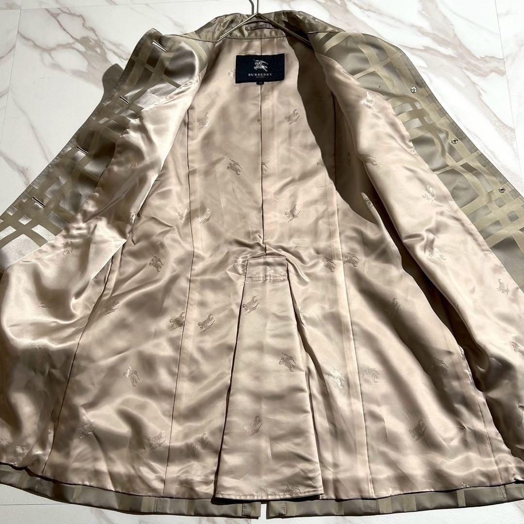 【未使用級/44】バーバリーロンドン トレンチコート ノバチェック 刻印ボタン