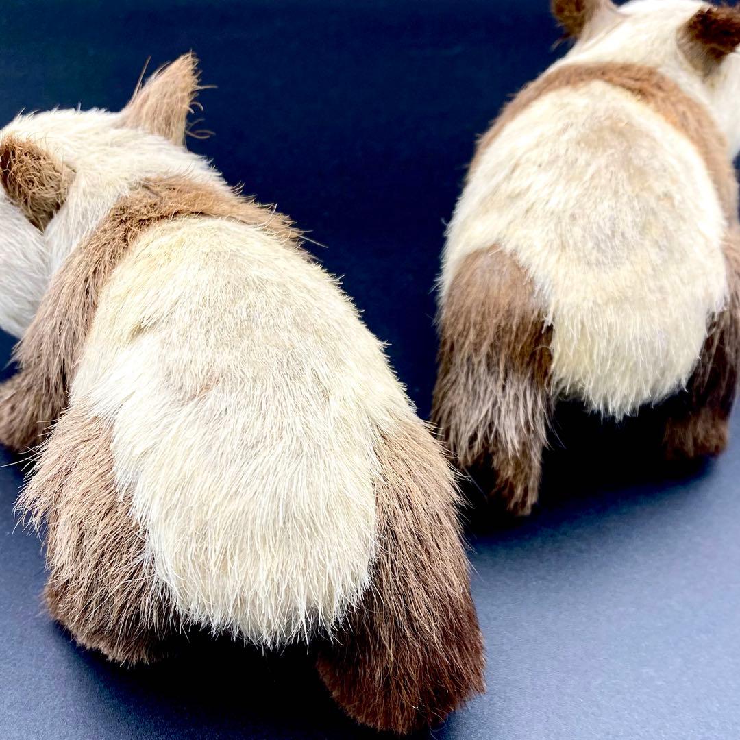 【骨董品】 リアルなパンダの置き物 2体セット 昭和レトロ アンティーク