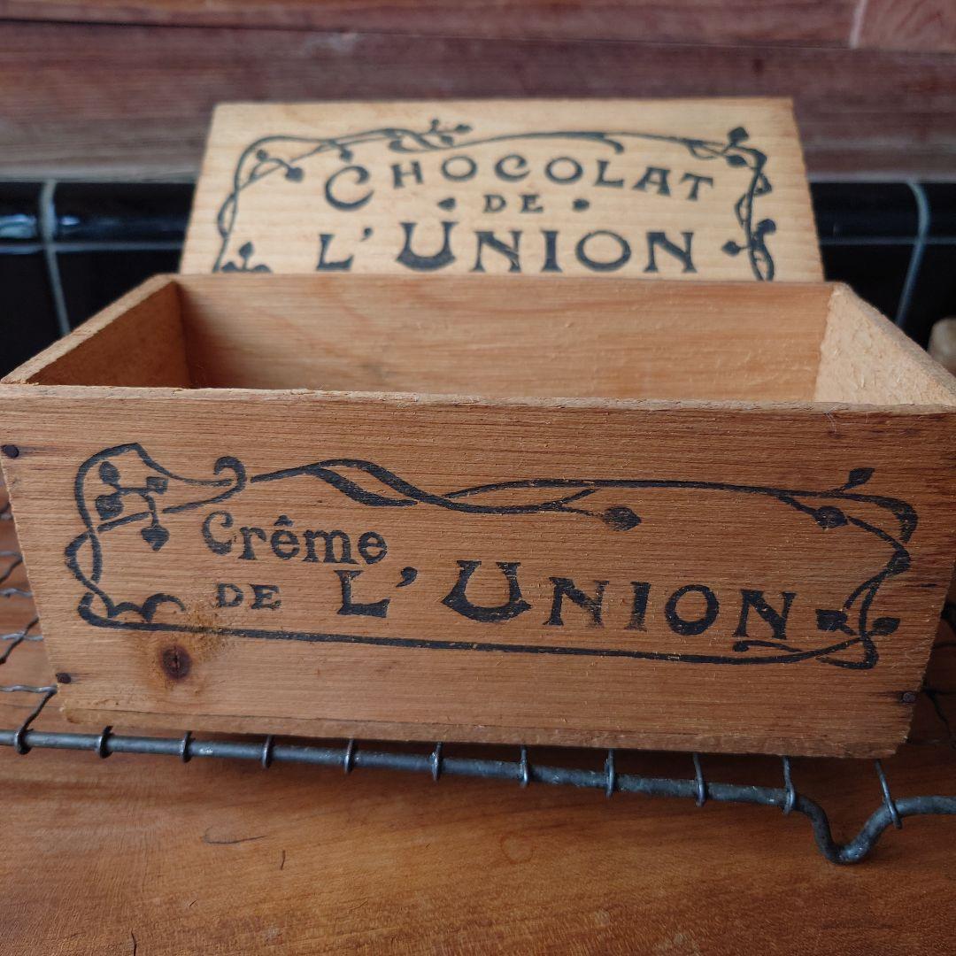 L'UNION ヴィンテージ木製ボックス