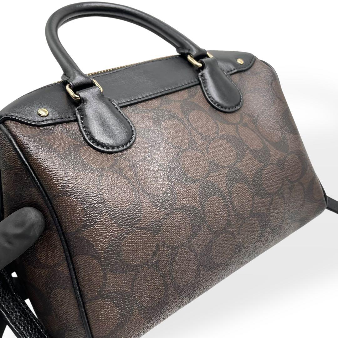 極美品　COACH F58312 2WAY ミニボストン ショルダーバッグ