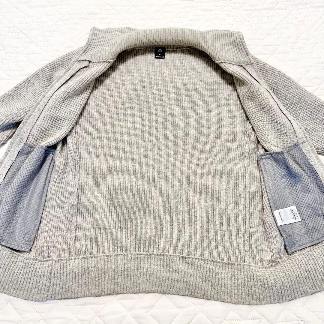【美品】mont-bellモンベル ミッテルレギ フルジップ セーター