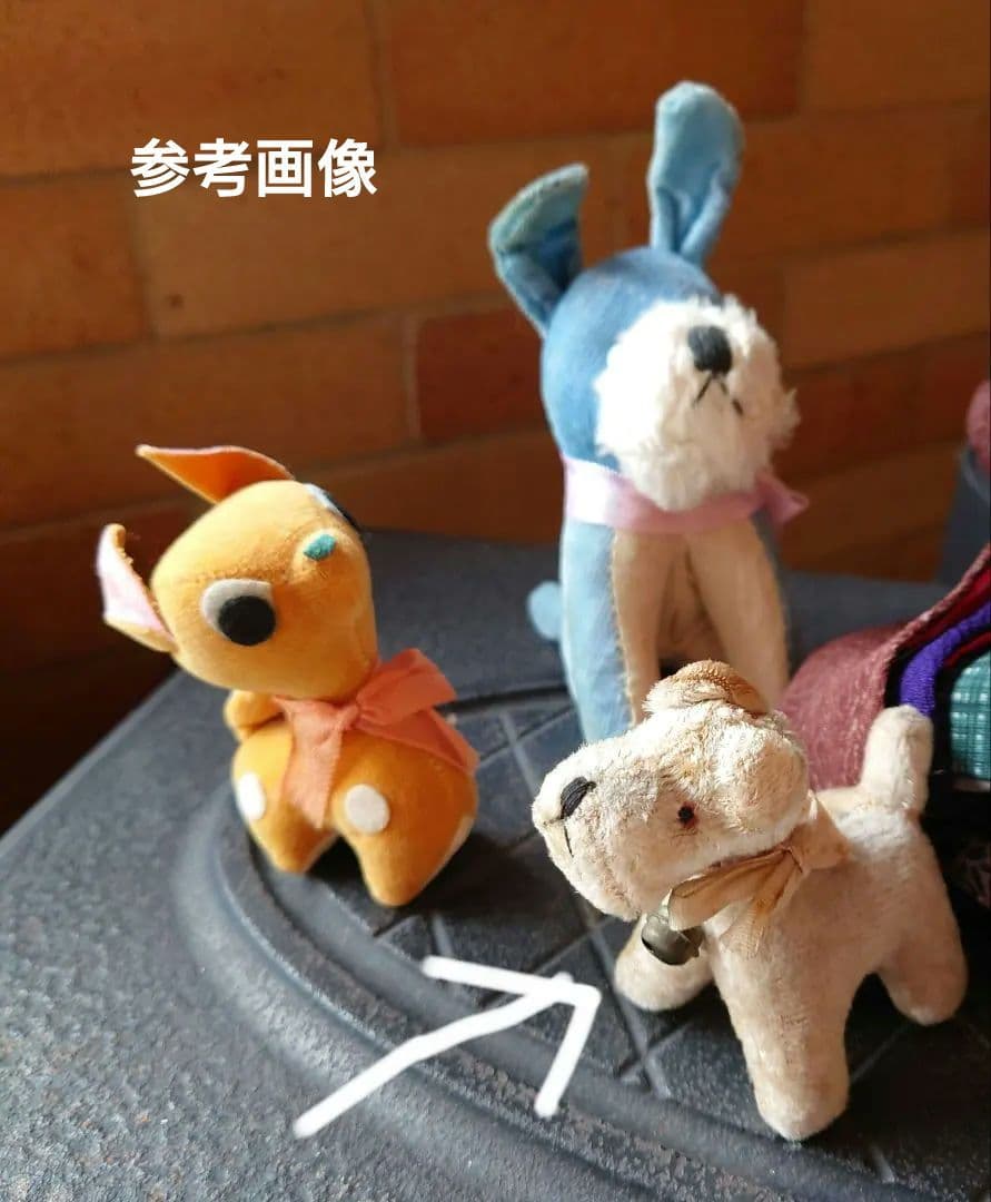 ラストワンワン　アンティークのぬいぐるみ　テリア　大正〜昭和初期　日本製　輸出用