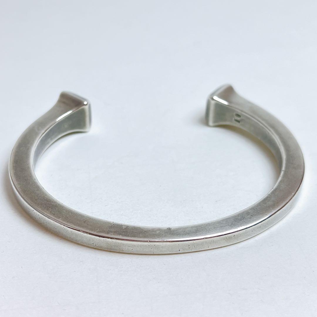 グッチ　釘モチーフ　ネイル　ワイド　バングル　925
