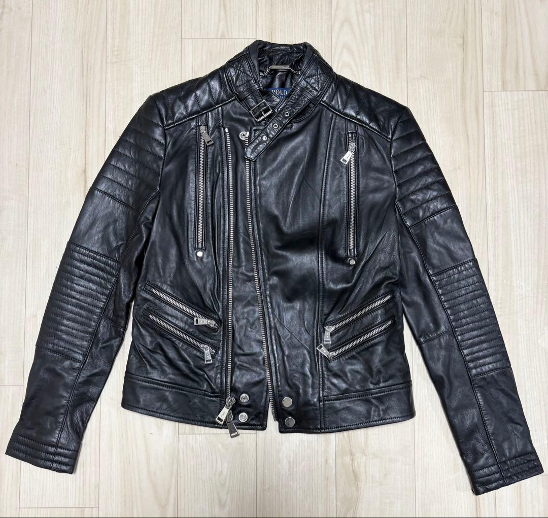 POLO RALPH LAURENライダース ジャケット レザー XSサイズ